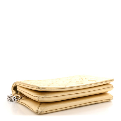 Louis Vuitton Metallic Lambskin Embossed Monogram Pochette Coussin Gold 4 of 11