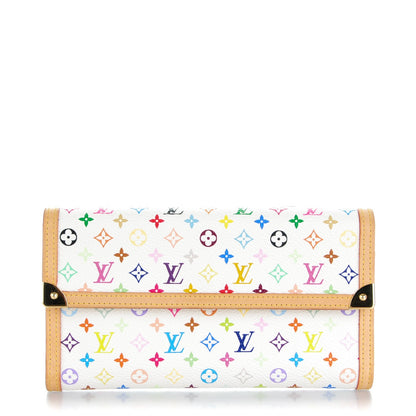 Louis Vuitton Monogram Multicolor Porte Tresor International Wallet White 1 of 7