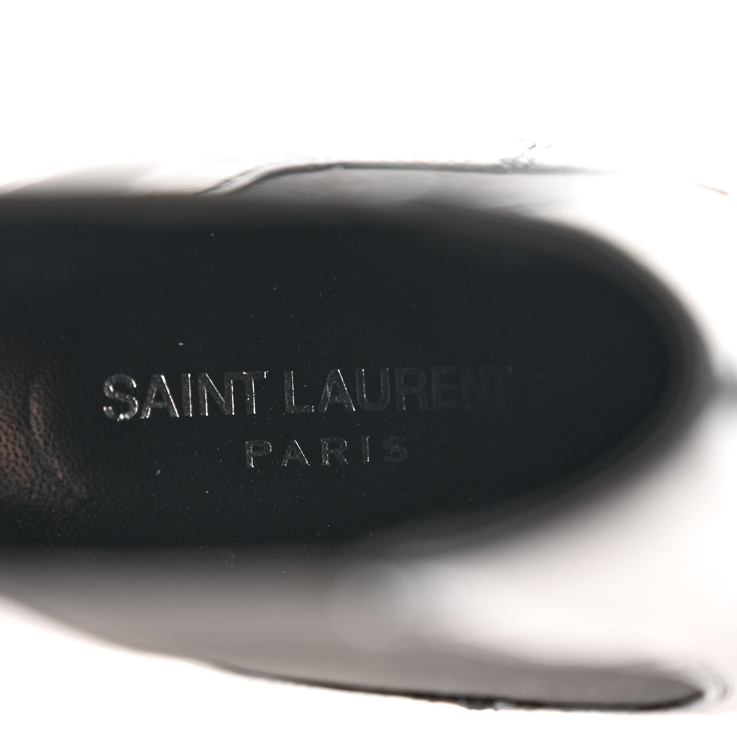 Saint Laurent Patent Opyum Ankle Booties 36 Black 7 of 8