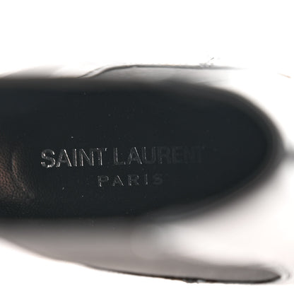 Saint Laurent Patent Opyum Ankle Booties 36 Black 7 of 8