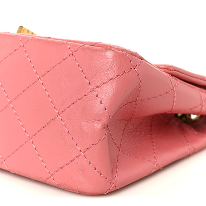Chanel Aged Calfskin Quilted 2.55 Reissue Mini Flap Pink 10 of 10