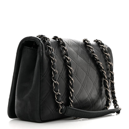 Chanel Calfskin Diamond Embossed New Chic Flap Black 2 of 10