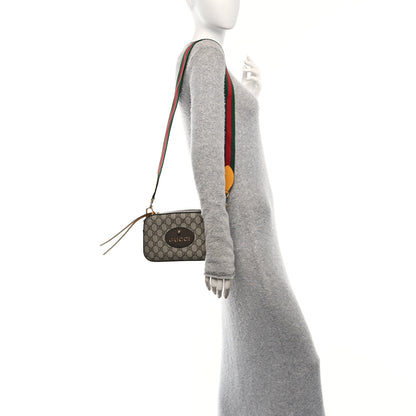 Gucci GG Supreme Monogram Web Neo Vintage Shoulder Bag Beige New Acero Crop 2 of 11