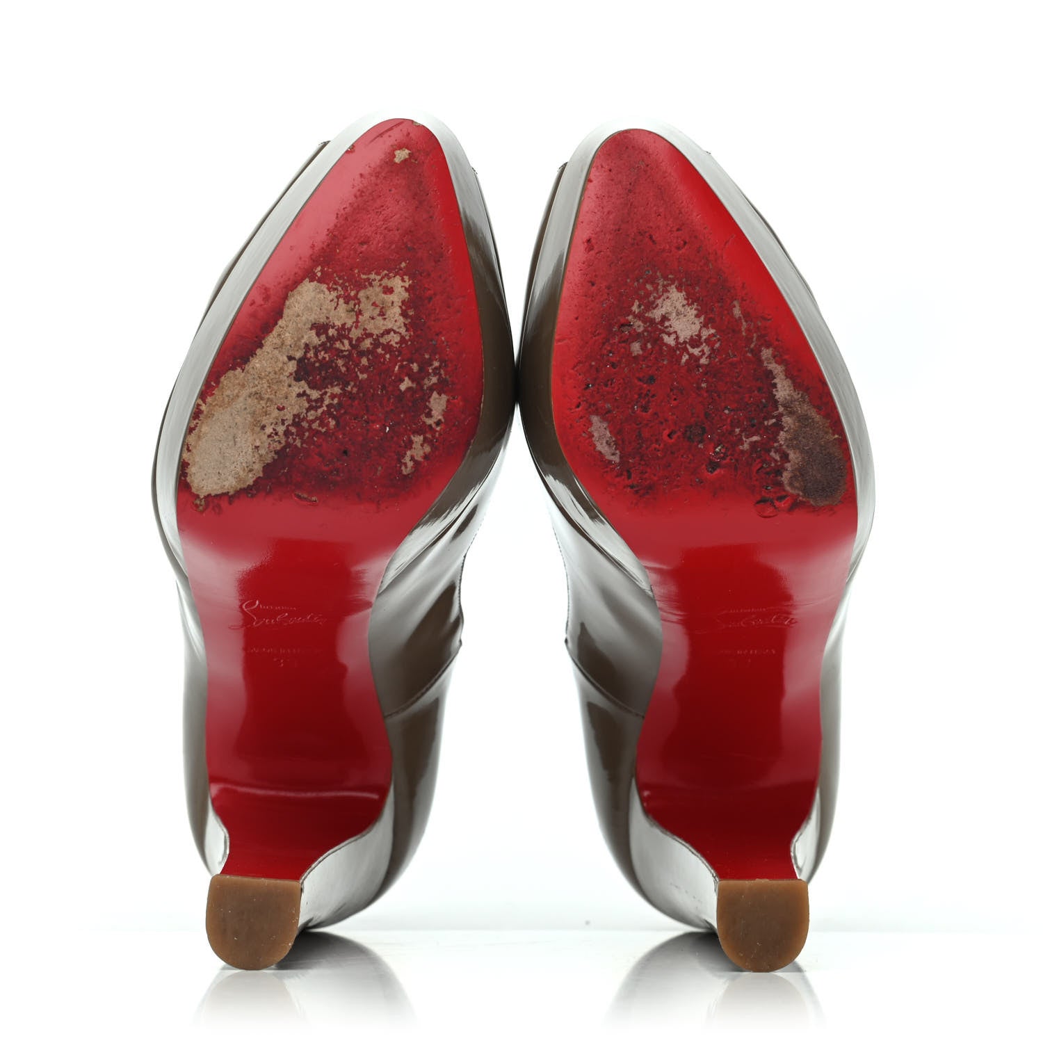 Christian Louboutin Patent Bambou 140 Pumps 39 Oyster 4 of 4