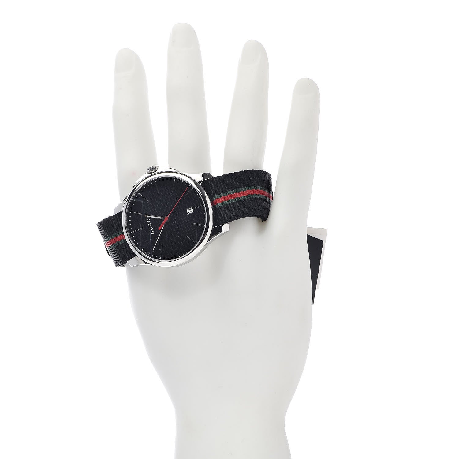 Gucci Stainless Steel Nylon 40mm G-Timeless Web Quartz Watch Black 2 of 6