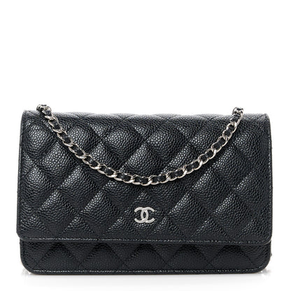 Chanel Caviar Quilted Wallet on Chain WOC Black 1 of 11