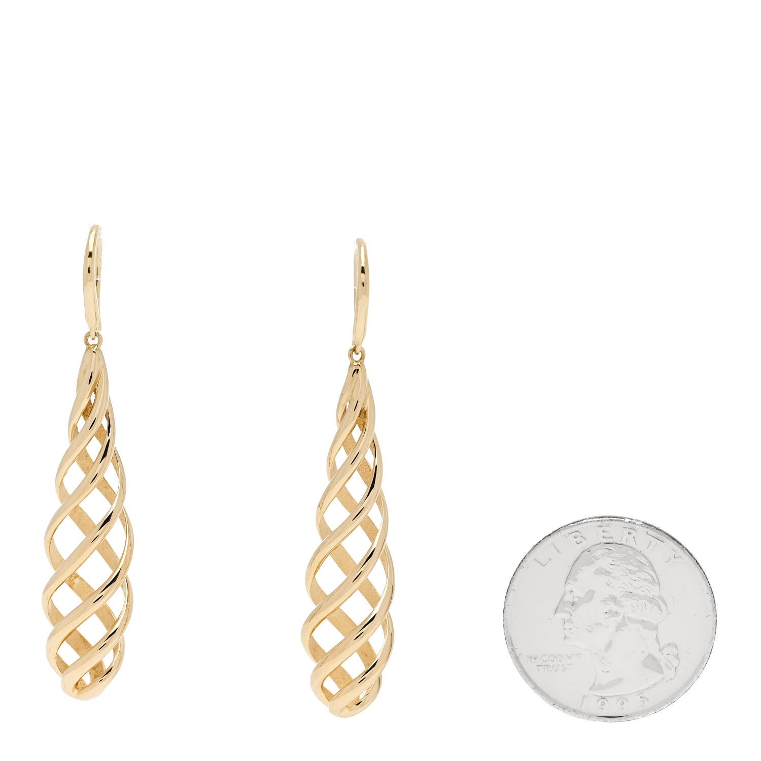 Tiffany 18K Yellow Gold Paloma's Venezia Luce Drop Earrings 2 of 4