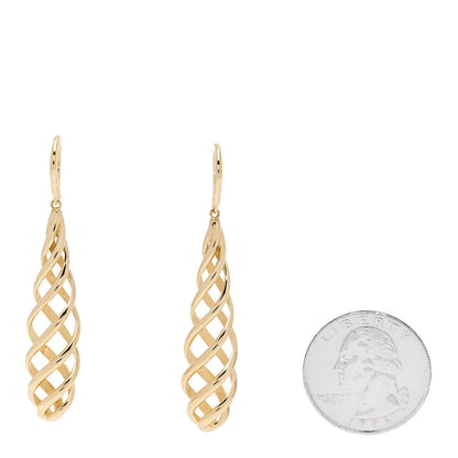 Tiffany 18K Yellow Gold Paloma's Venezia Luce Drop Earrings 2 of 4