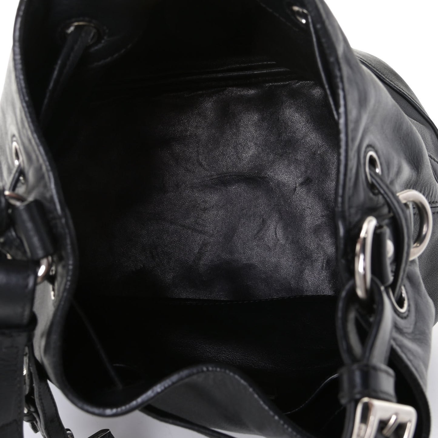 Soft Calf Bucket Bag Black