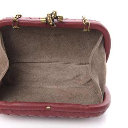 Bottega Veneta Nappa Intrecciato Chain Knot Clutch Bordeaux 5 of 11