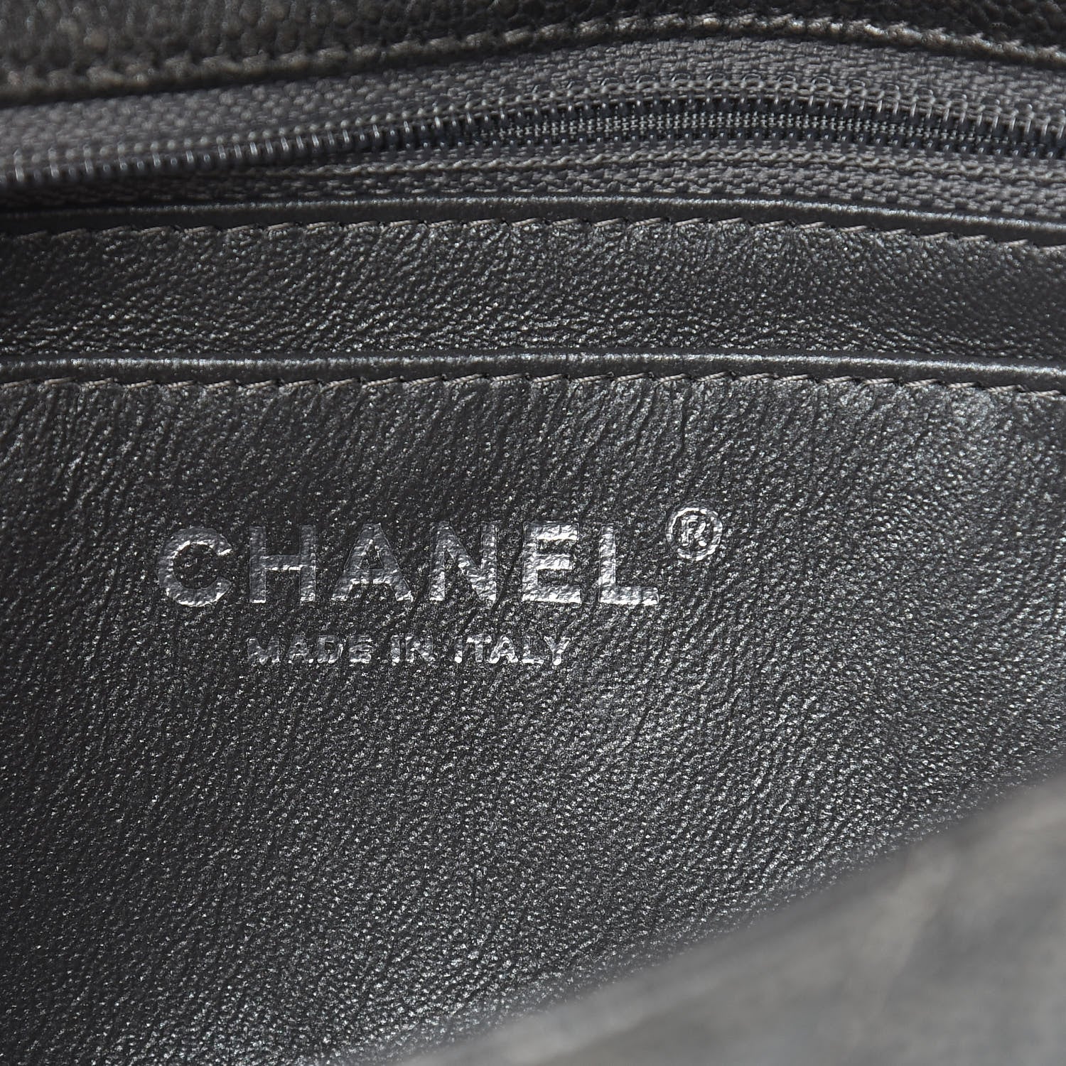 Chanel Metallic Caviar Quilted Mini Rectangular Flap Dark Silver 10 of 16