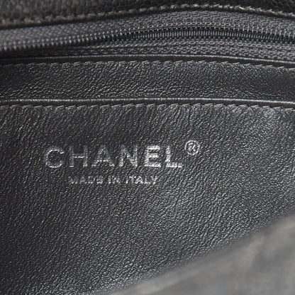 Chanel Metallic Caviar Quilted Mini Rectangular Flap Dark Silver 10 of 16