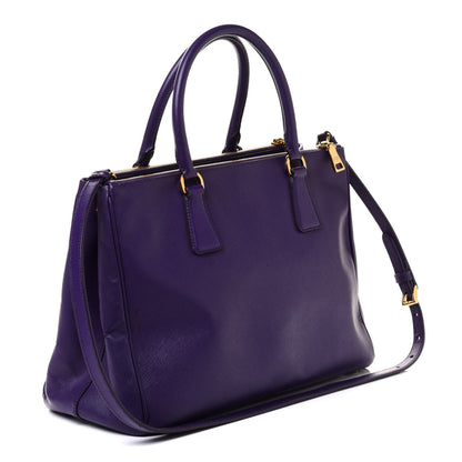 Prada Saffiano Medium Galleria Double Zip Tote Viola 3 of 12