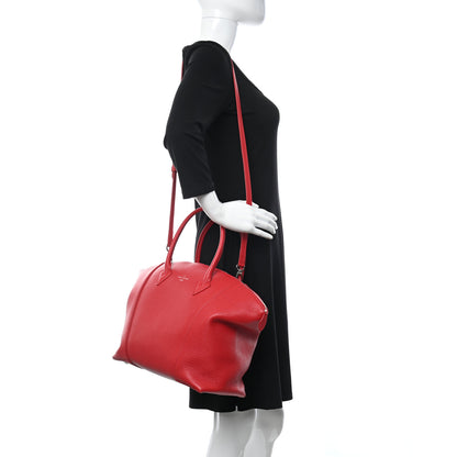 Louis Vuitton Veau Cachemire Soft Lockit MM Rubis 2 of 10