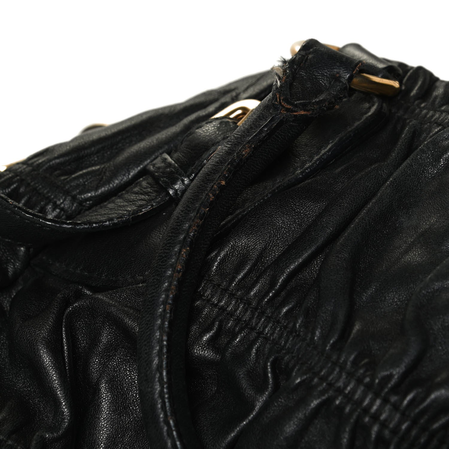 Prada Nappa Gaufre Tote Black 14 of 15