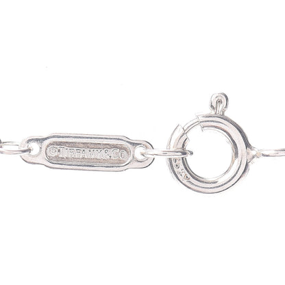 Tiffany Sterling Silver Concave Cross Pendant Necklace 4 of 4