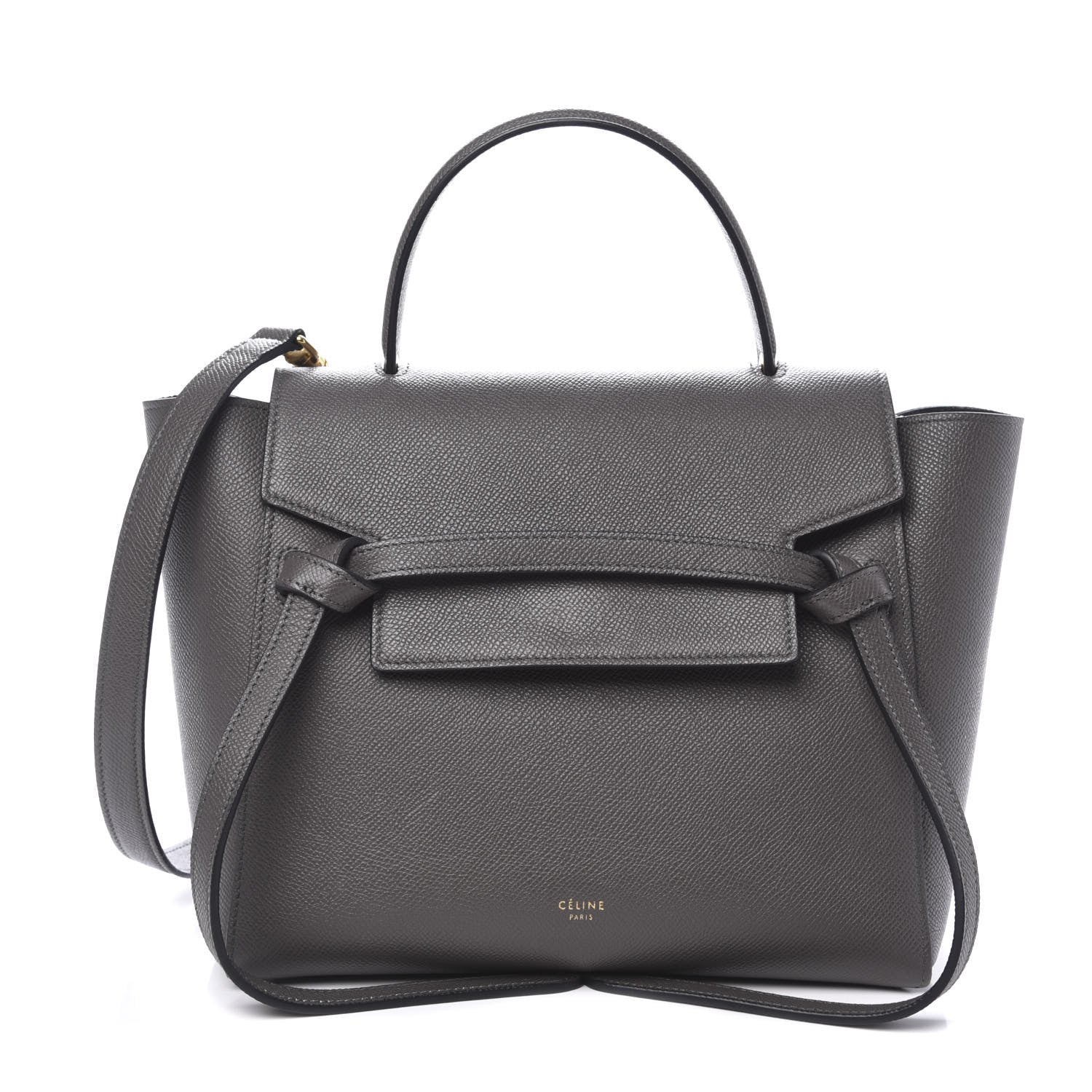 Celine Grained Calfskin Micro Belt Bag Grey 1 of 10