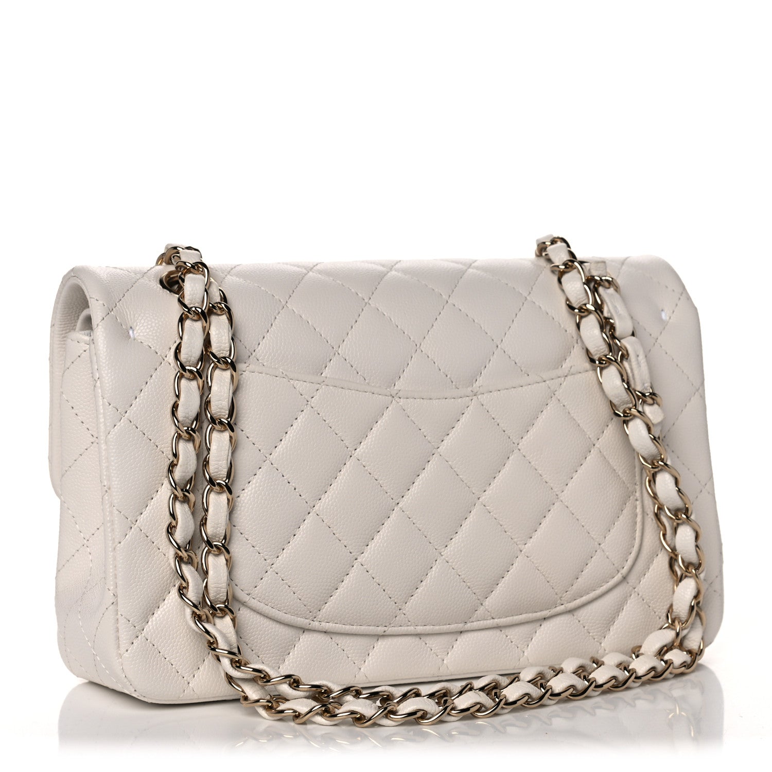 Chanel Caviar Quilted Small Double Flap White 2 of 9