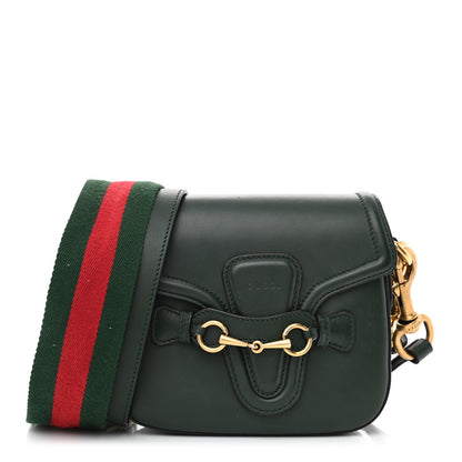 Gucci Calfskin Small Lady Web Shoulder Bag Green 1 of 11