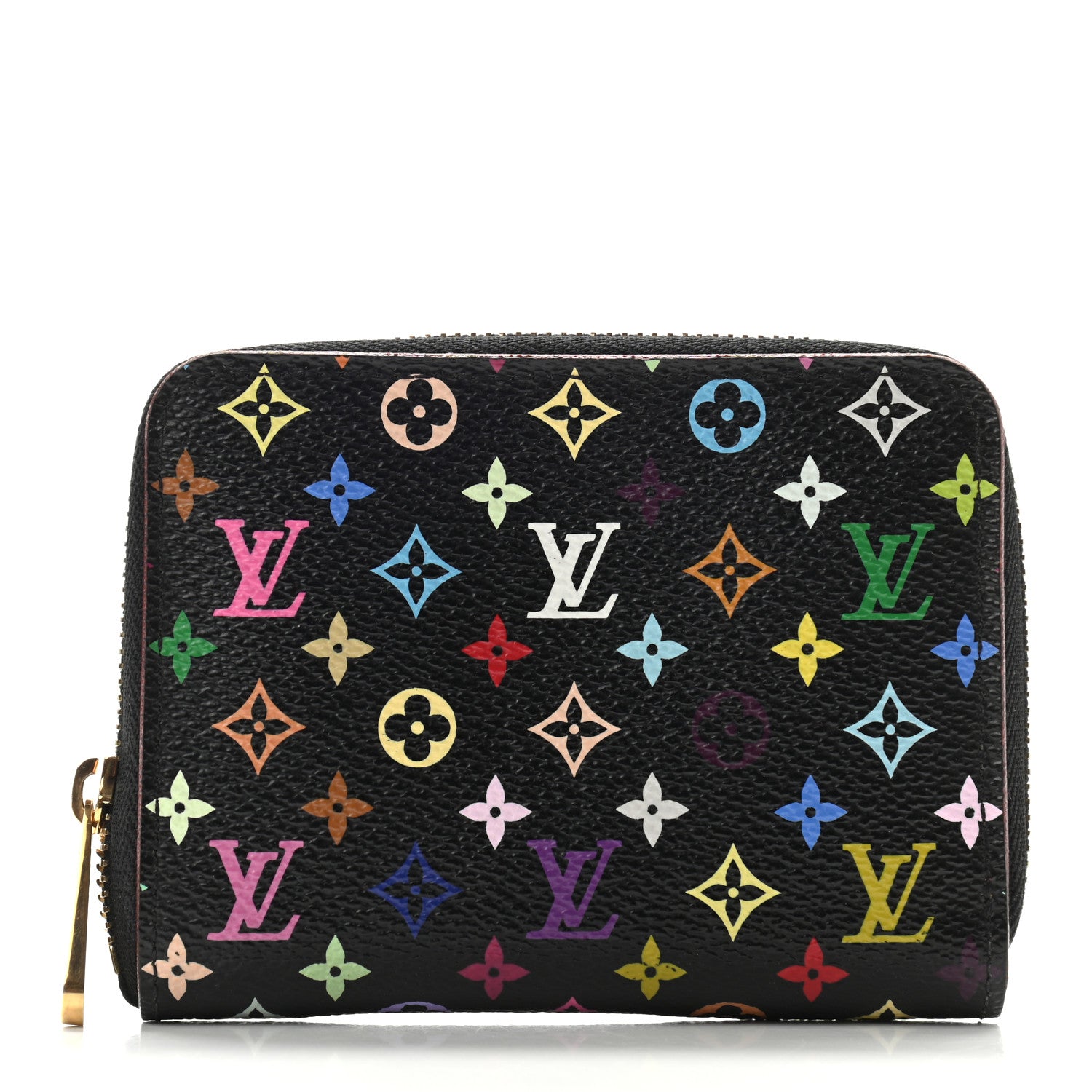 Louis Vuitton Monogram Multicolor Zippy Coin Purse Black Grenade 1 of 7