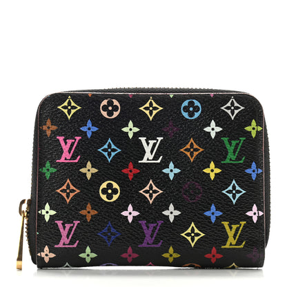 Louis Vuitton Monogram Multicolor Zippy Coin Purse Black Grenade 1 of 7