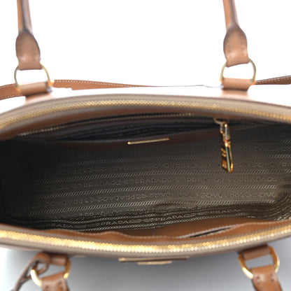 Prada Saffiano Medium Galleria Double Zip Tote Caramel 4 of 8