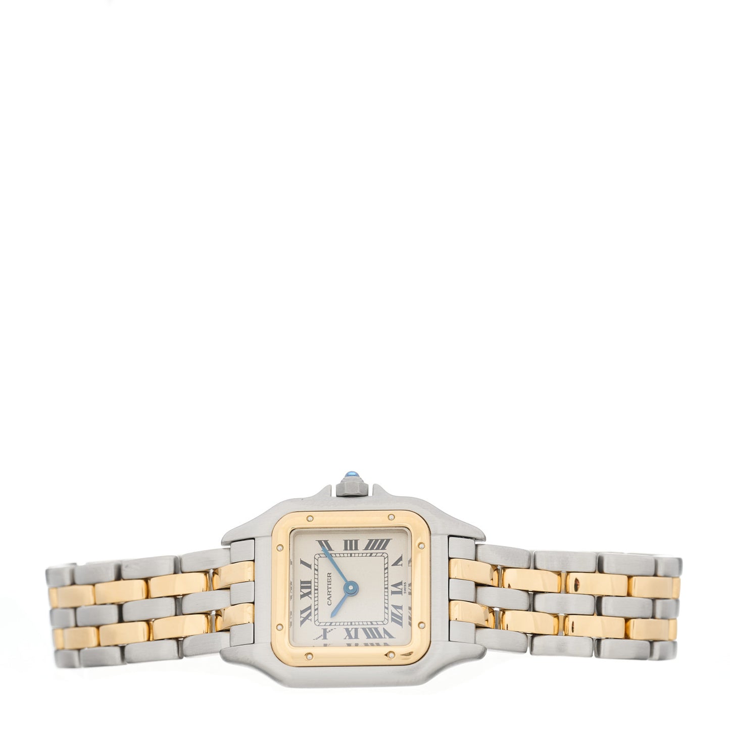 Stainless Steel 18K Yellow Gold 22mm Panthere Quartz Watch