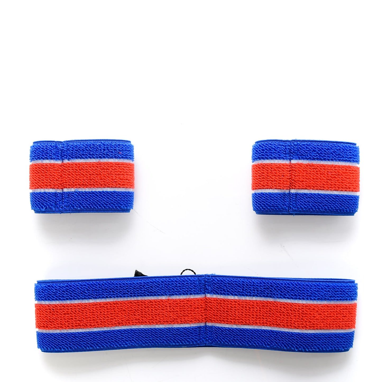 Cotton Logo Headband and Wrist Set M Blue Orange