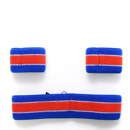 Gucci Cotton Logo Headband and Wrist Set M Blue Orange 2 of 5