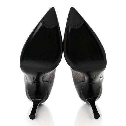 Louis Vuitton Monogram Cherie Pumps 39.5 Black 5 of 11