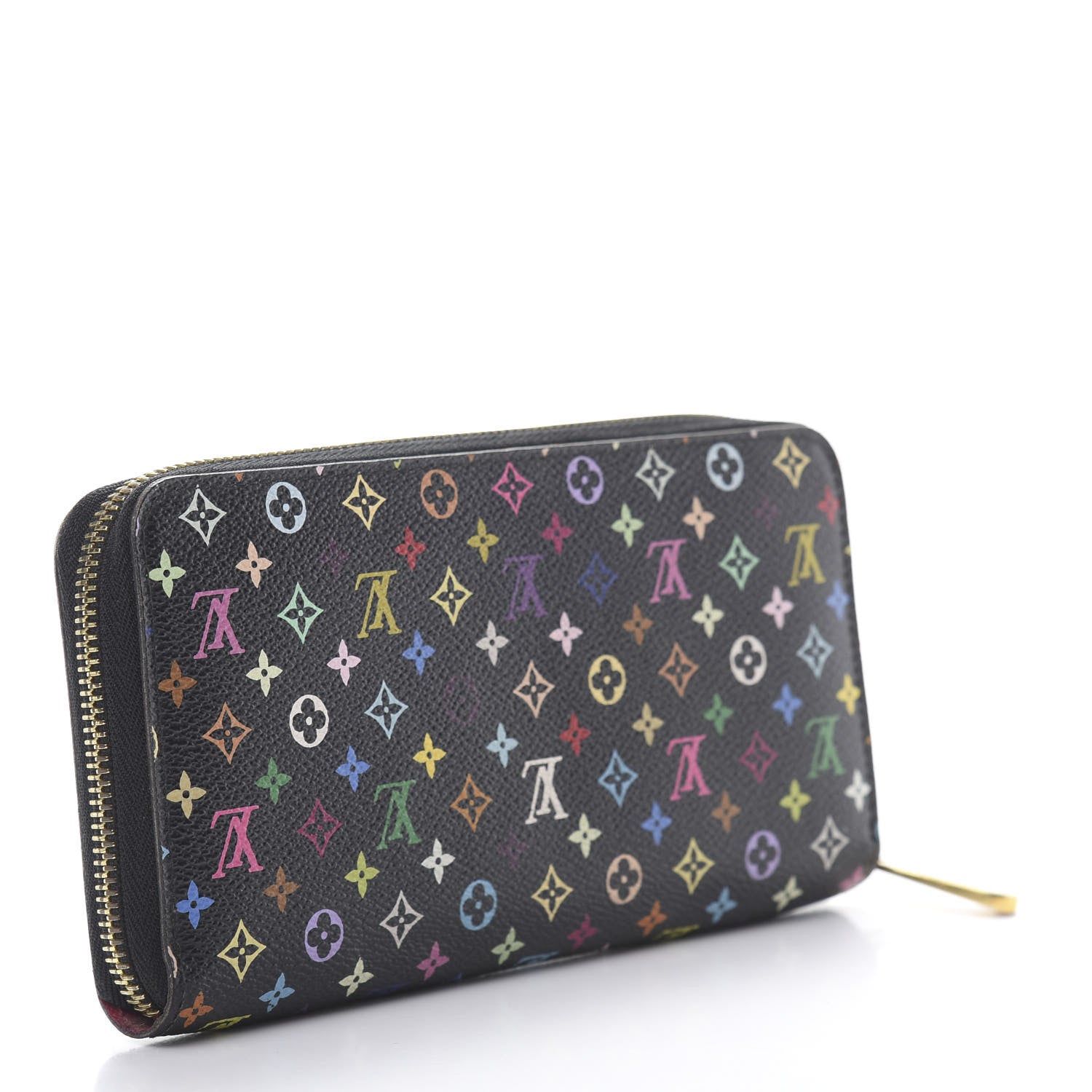 Louis Vuitton Monogram Multicolor Zippy Wallet Black Grenade 3 of 10