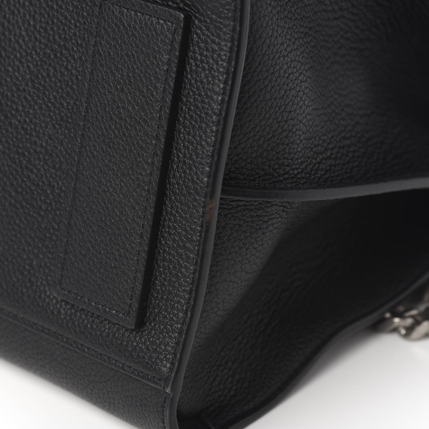 Grained Calfskin Small Supple Sac De Jour Duffle Black