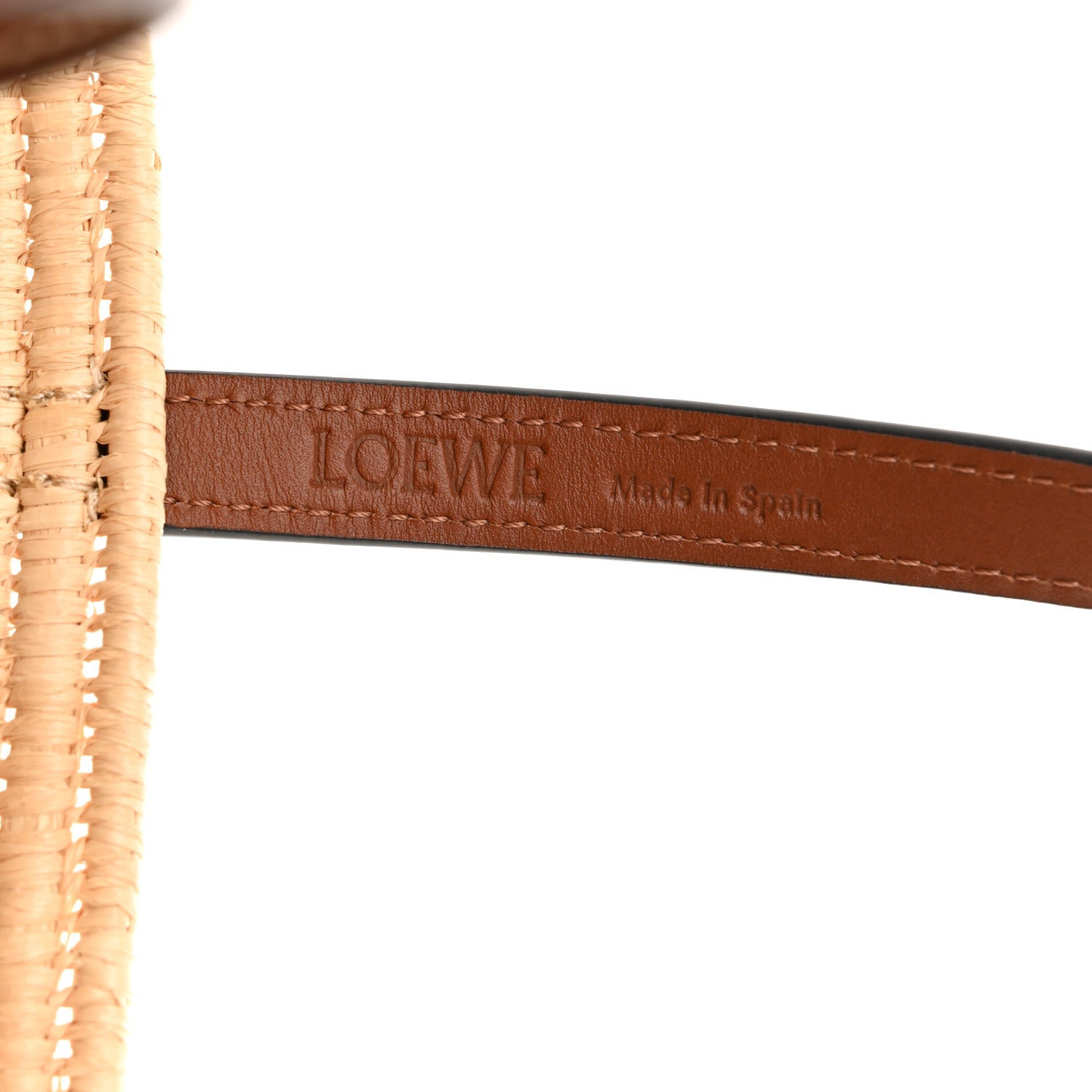 Loewe Raffia Small Square Basket Tote Bag Natural Tan 6 of 10