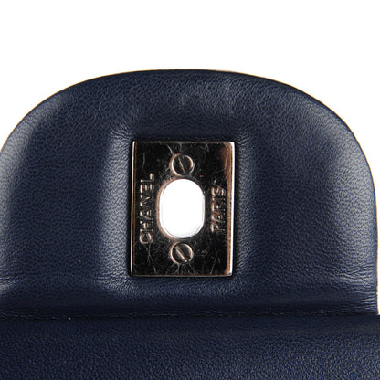 Chanel Lambskin Quilted Maxi Double Flap Dark Blue 5 of 9