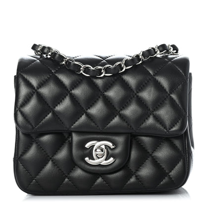 Chanel Lambskin Quilted Mini Square Flap Black 2 of 8