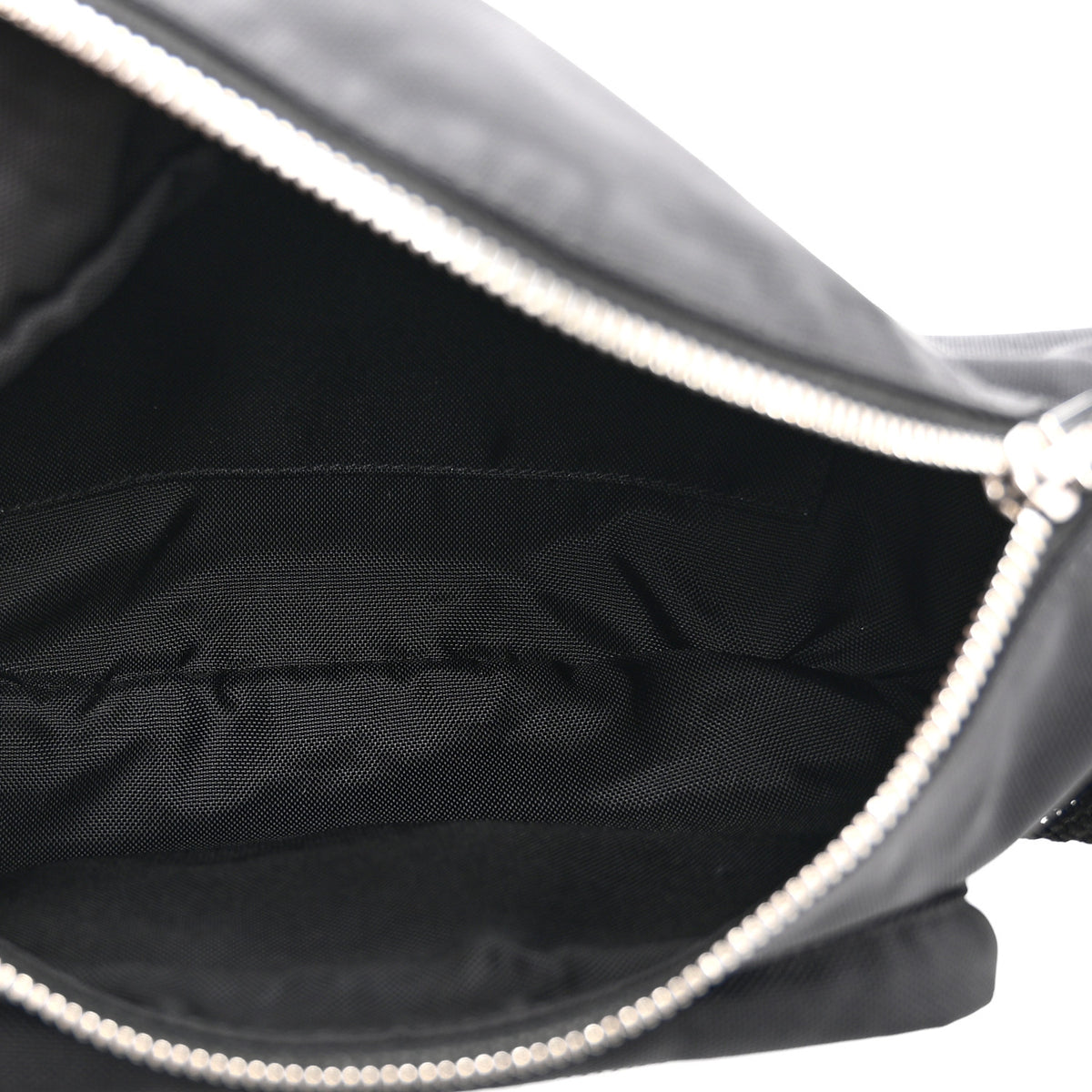 Celine Cotton Gabardine Logo Print Trekking Belt Bag Black 5 of 11