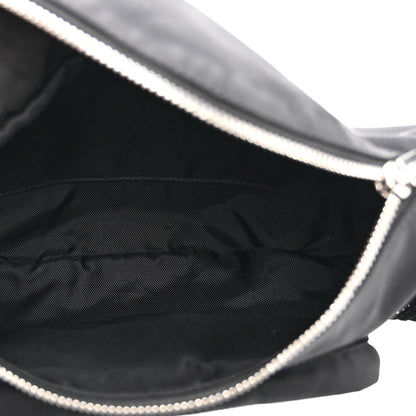 Celine Cotton Gabardine Logo Print Trekking Belt Bag Black 5 of 11