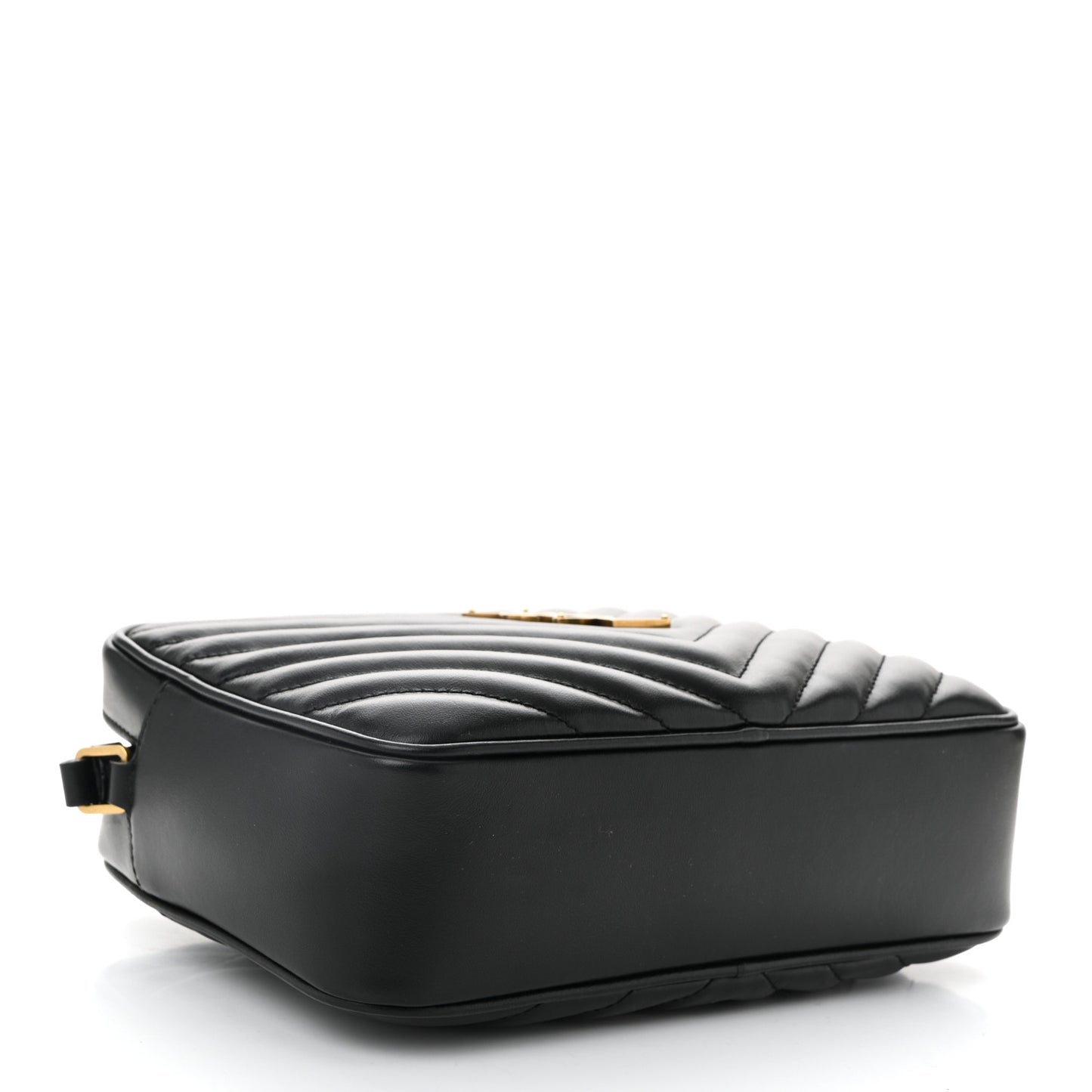 Calfskin Matelasse Monogram Lou Camera Bag Black