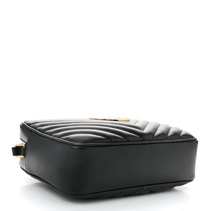 Saint Laurent Calfskin Matelasse Monogram Lou Camera Bag Black 4 of 10