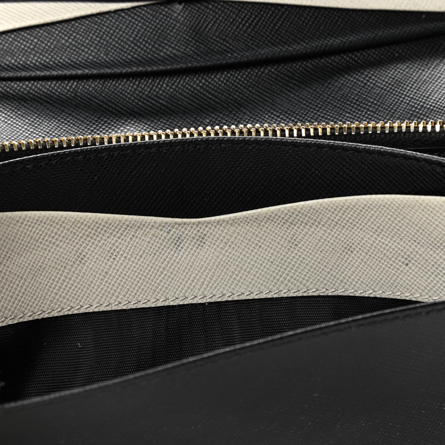 Prada Saffiano Metal Continental Flap Wallet Black 7 of 7