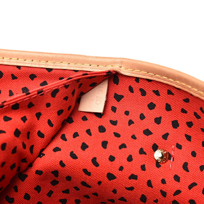 Louis Vuitton Monogram Kusama Waves Neverfull MM Red 6 of 14