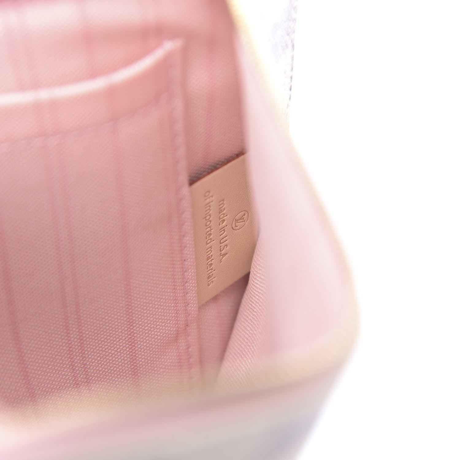 Louis Vuitton Damier Azur Neverfull MM GM Pochette Rose Ballerine 7 of 7