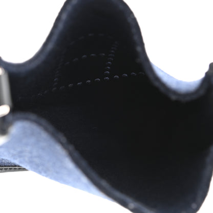 Hermes Swift Sangle Wooly Evelyne TPM Bleu Nuit Black 5 of 11