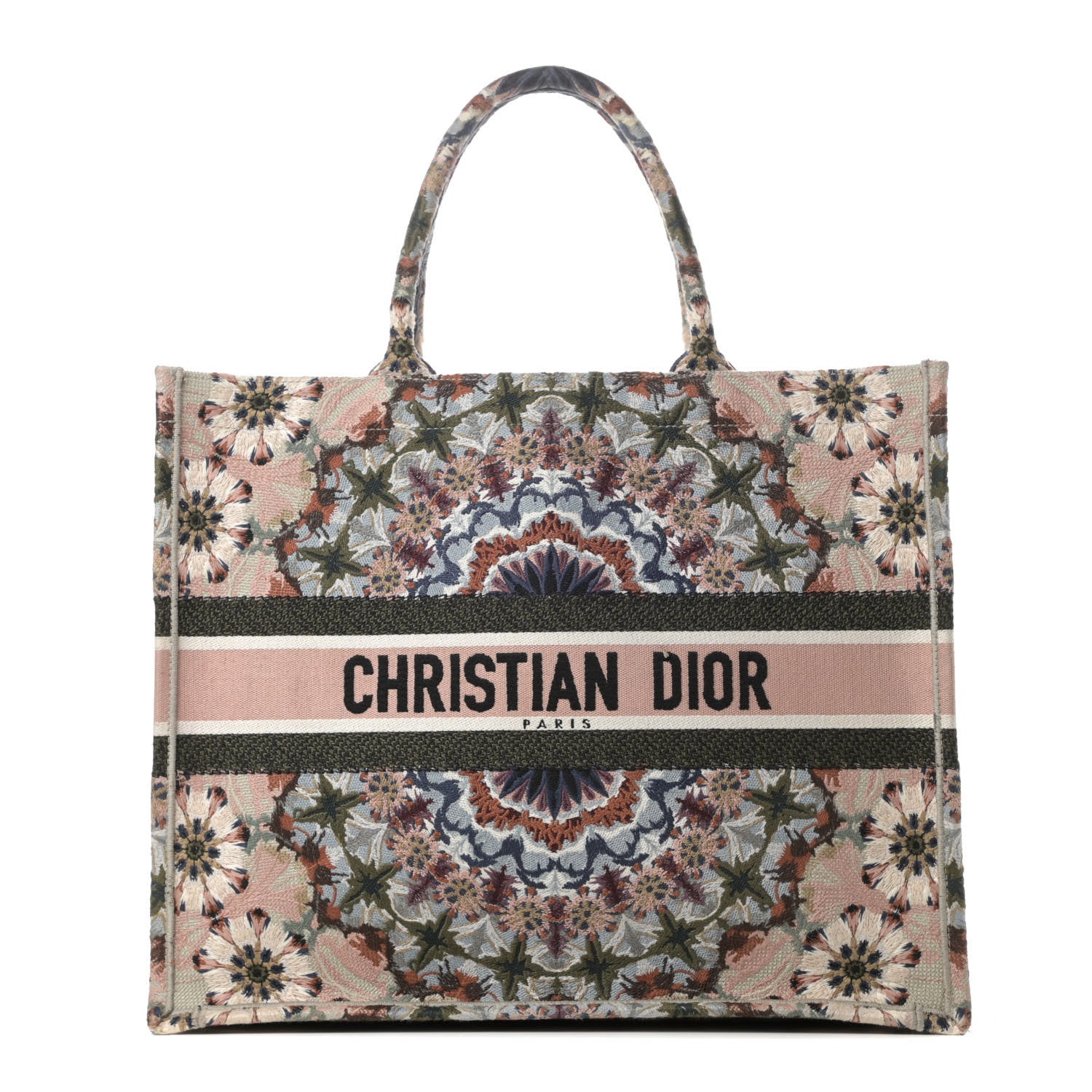 Christian Dior Canvas Embroidered KaleiDioroscopic Book Tote Multicolor 1 of 13