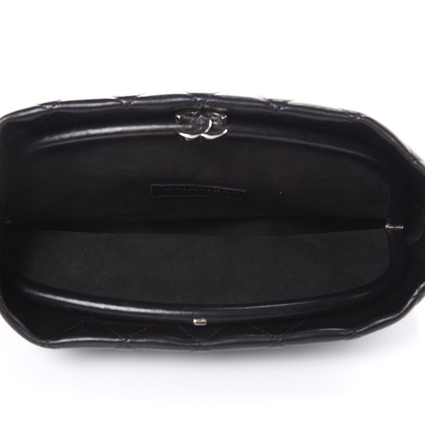 Lambskin Quilted Clutch Black