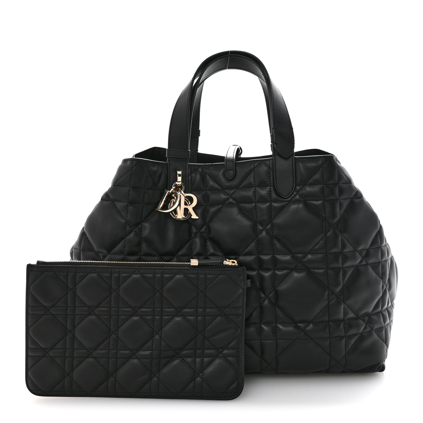 Calfskin Macrocannage Large Toujours Black