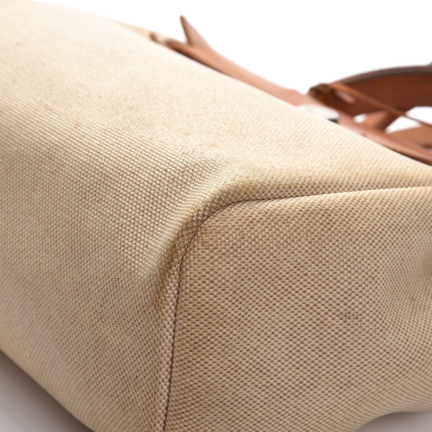 Toile Vache Calfskin Herbag 30 PM Backpack Natural