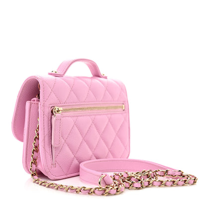Chanel Caviar Quilted Business Affinity Clutch With Chain Flap Lilac 3 of 11