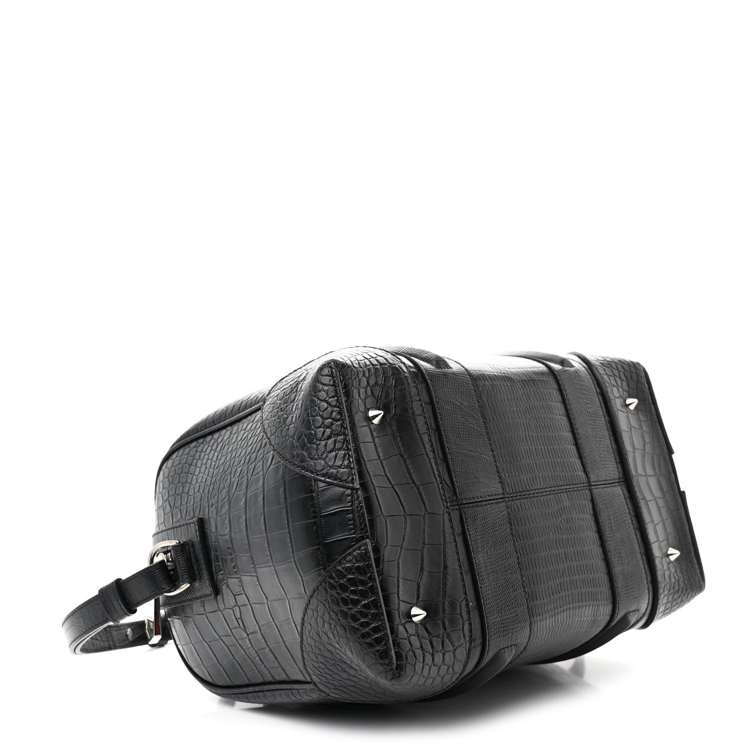 Givenchy Calfskin Crocodile Embossed Medium Lucrezia Black 4 of 14