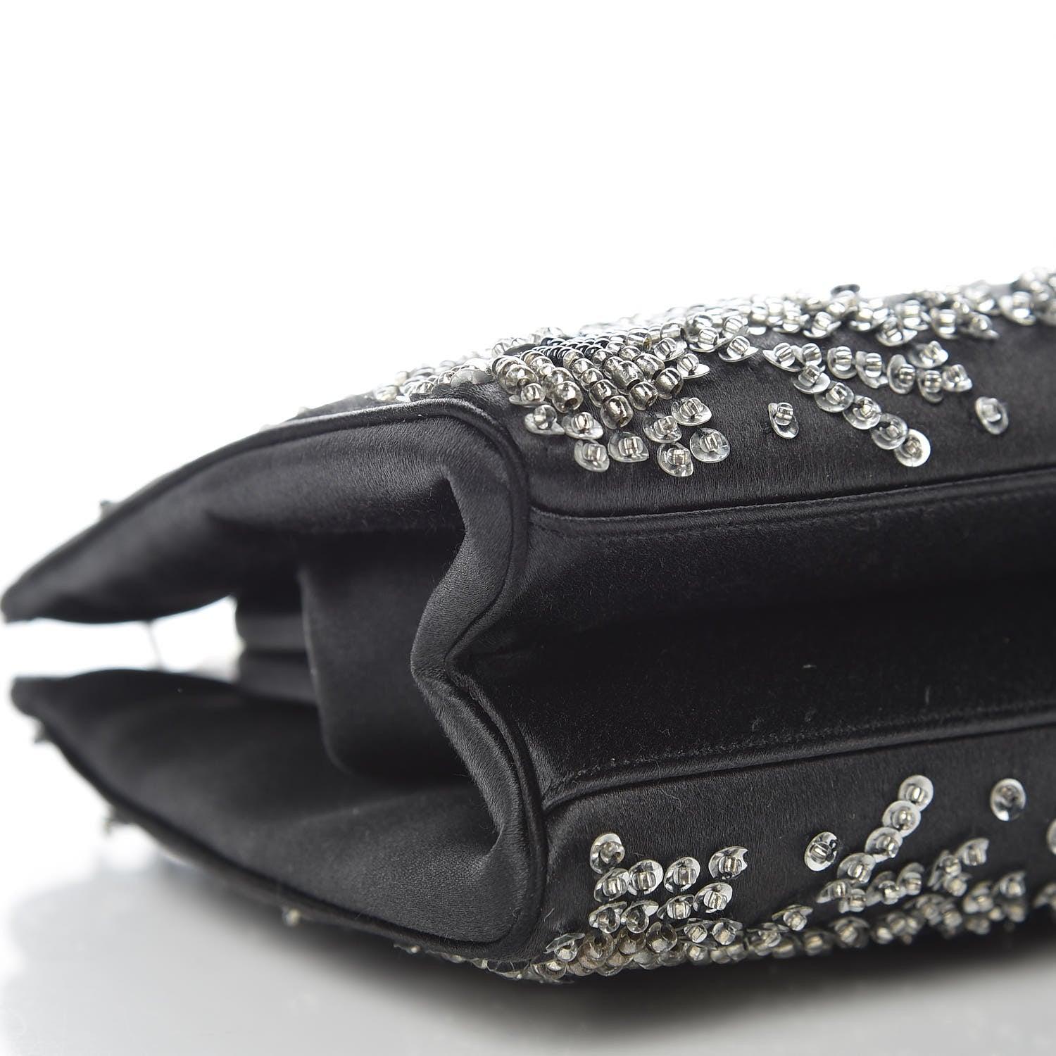 Judith Leiber Satin Fireworks Clutch Black 7 of 15